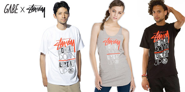 GABE X Stüssy: "Boogie Down Live It Up" T-shirt